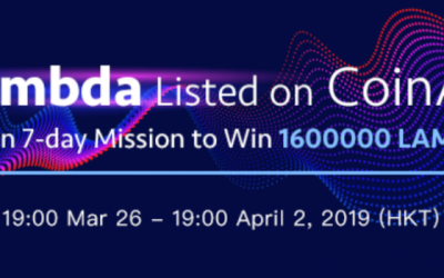 PR: CoinAll Lists Lambda and Offers a 1.6 Million LAMB Giveaway