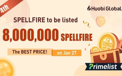 Spellfire to Huobi Primelist on January 27th