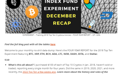 5 years of the ‘Top 10 Cryptos’ experiment and the lessons learned