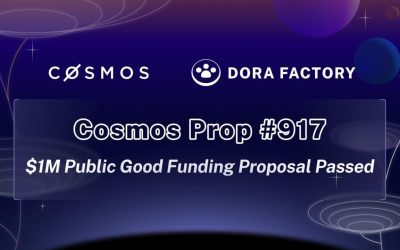 Cosmos Hub Approves $1 Million Grant to Dora Factory for Quadratic Funding Initiative