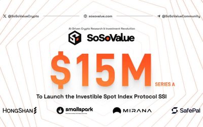 Ai-Driven Crypto Research Platform SoSoValue Raises $15 Million Series A to Launch the Investible Spot Index Protocol SSI