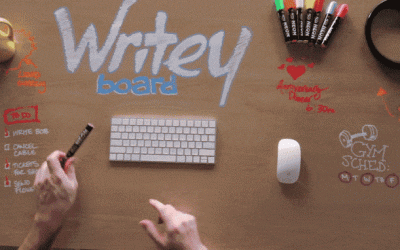 The WriteyDesk is a desk you can write on