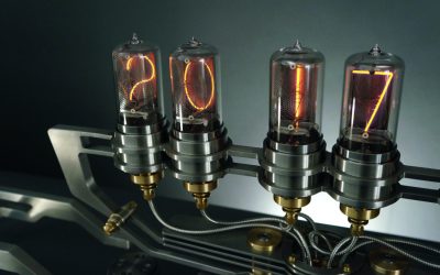 The Nixie Machine II is a mean-looking clock for serious geeks