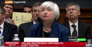 US Federal Reserve Chair Bitcoin Photo Bomber Generates Over $15k in Donations