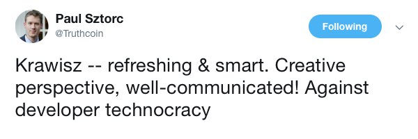 Daniel Krawisz: 