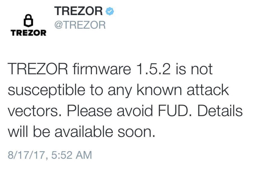 Trezor Calls an Article That Claims to Break Bitcoin Hardware Wallets 