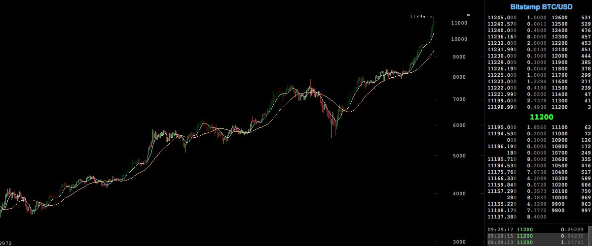 Markets Update: Bitcoin's Price Jumps to an All-Time High Above $11,300 Markets Update: Bitcoin's Price Jumps to an All-Time High Above $11,300