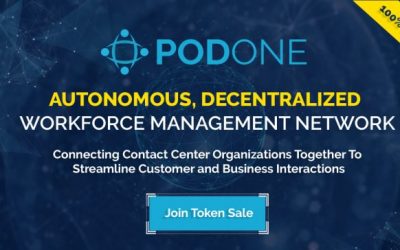 PR: PodOne, the Uber of In-House and Remote Contact Center Agents, Files US Patent and Launches Pre-ICO Campaign