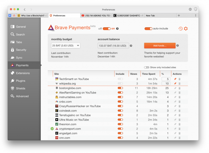 Underpaid YouTubers Can Now Earn Brave’s Browser Tokens