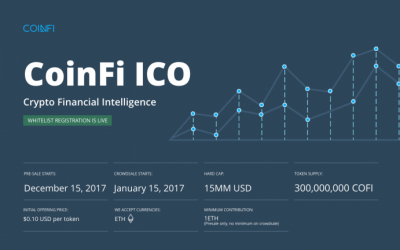 PR: Coinfi Announces ICO for Crypto Market Intelligence Platform