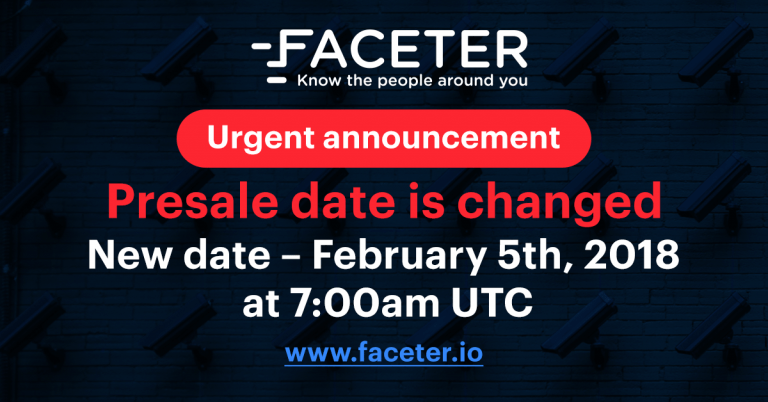 PR: Video Surveillance Faceter – Presale Date Is Changed