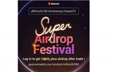 PR: Bithumb Celebrates Its Fifth Anniversary with BTC Air Drops