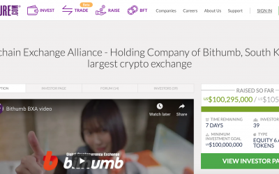 Bithumb Holding Company Looks to Raise US$100M in Equity Crowdfunding Campaign