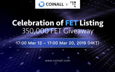 PR: CoinAll Lists Fetch.AI and Offers a 350,000 FET Giveaway