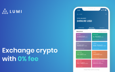 Exchange Crypto with 0% Fees in Lumi Wallet