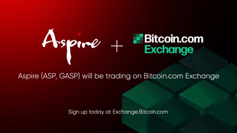 Bitcoin.com Exchange to List Aspire and Aspire Gas as Newest Digital Asset Creation Platform Comes to Market 