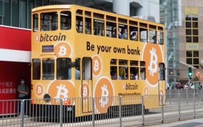 Huge ‘Bitcoin Tram’ Ad Campaign and 20 Billboards Flood Hong Kong’s Financial District