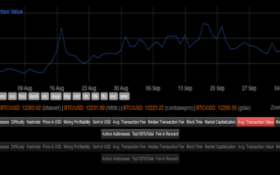 Bitcoin transaction value sees 500% upswing in 4 months