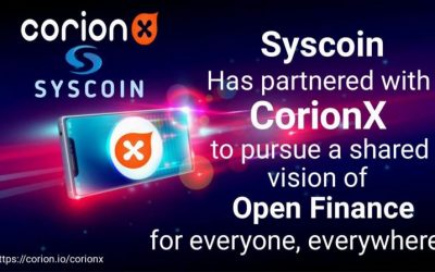 CorionX and Syscoin Join Hands to Drive Stablecoin Adoption, CorionX IEO Enters Third Round