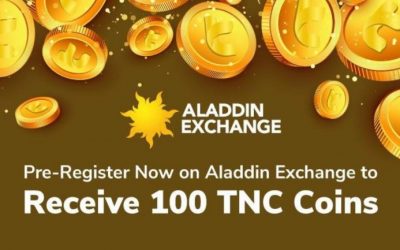 Pre-Register Now on Aladdin Exchange to Receive 100 TNC Coins