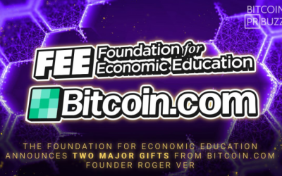 The Foundation for Economic Education Announces Two Major Gifts From Bitcoin.com Founder Roger Ver