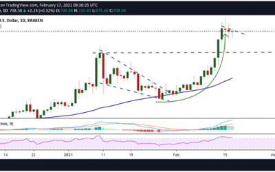 Bitcoin Cash price analysis: parabolic rise takes price to $770