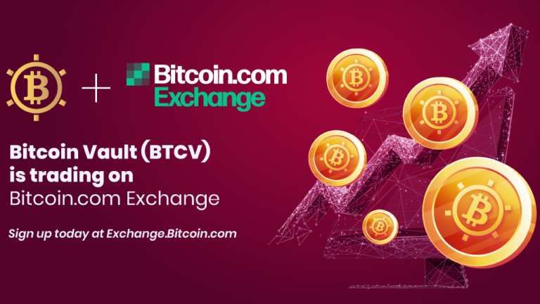 Bitcoin.com Exchange Lists Bitcoin Vault (BTCV) – a Next-Gen Security Focused Cryptocurrency