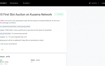 Another first for Polkadot as Kusama council approves first parachain slot auction