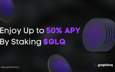 Earn up to 50% APY by Staking $GLQ on GraphLinq App