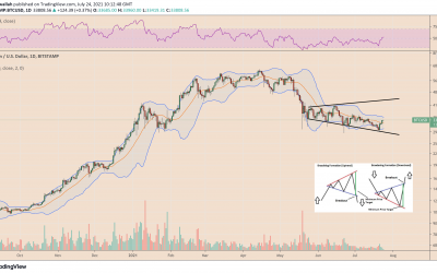 Bitcoin price hints at ‘megaphone’ bottom pattern, and a breakout toward $40K