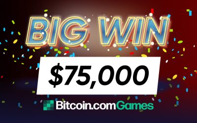 Crypto Gambler Wins $75,000 with a $31 Bet on ‘Book of Aztec’ at Bitcoin.com’s Casino