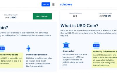 Coinbase removes ‘backed by US dollars’ claim for USDC stablecoin