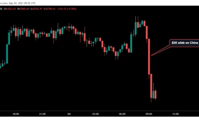 Bitcoin Drops $2K as China Declares Cryptocurrency-Related Business Illegal