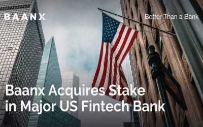 Baanx Acquires Stake in Major US Fintech Bank