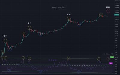 Bitcoin RSI strength suggests BTC price is still far from its cycle top