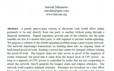 Satoshi Nakamoto’s Bitcoin white paper is now a 13-year-old teenager