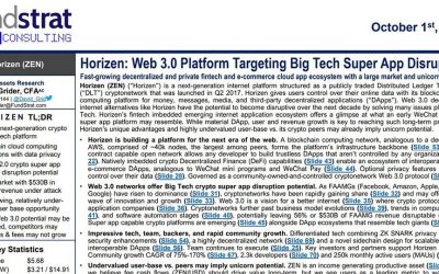 Fundstrat: Horizen – Web 3.0 Platform Targeting Big Tech Super App Disruption