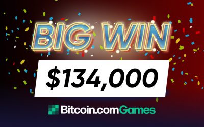 Player Sizzles the Casino Floor With a $134,000 Jackpot Win on Bitcoin.com Games