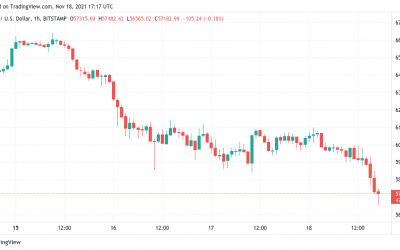 Bitcoin falls to a 1-month low after a 6% dive drops BTC price to $56.6K