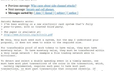 Was the first reply to the Bitcoin White Paper Satoshi himself? In-depth theory