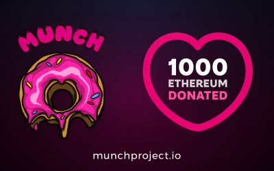 MUNCH Hits Record-Breaking 1000 ETH Charity Donation Milestone