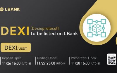 LBank Exchange Will List Dexioprotocol (DEXI) on November 27, 2021