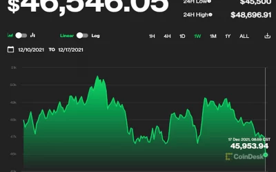 Bitcoin Slides Toward $46,000, Dropping Alongside U.S. Stock Market