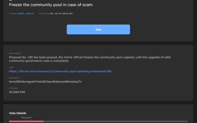 Terra’s Mirror protocol warns community against governance attack