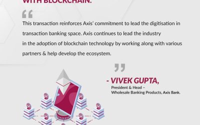 Axis Bank issues financial contract on state-backed blockchain platform