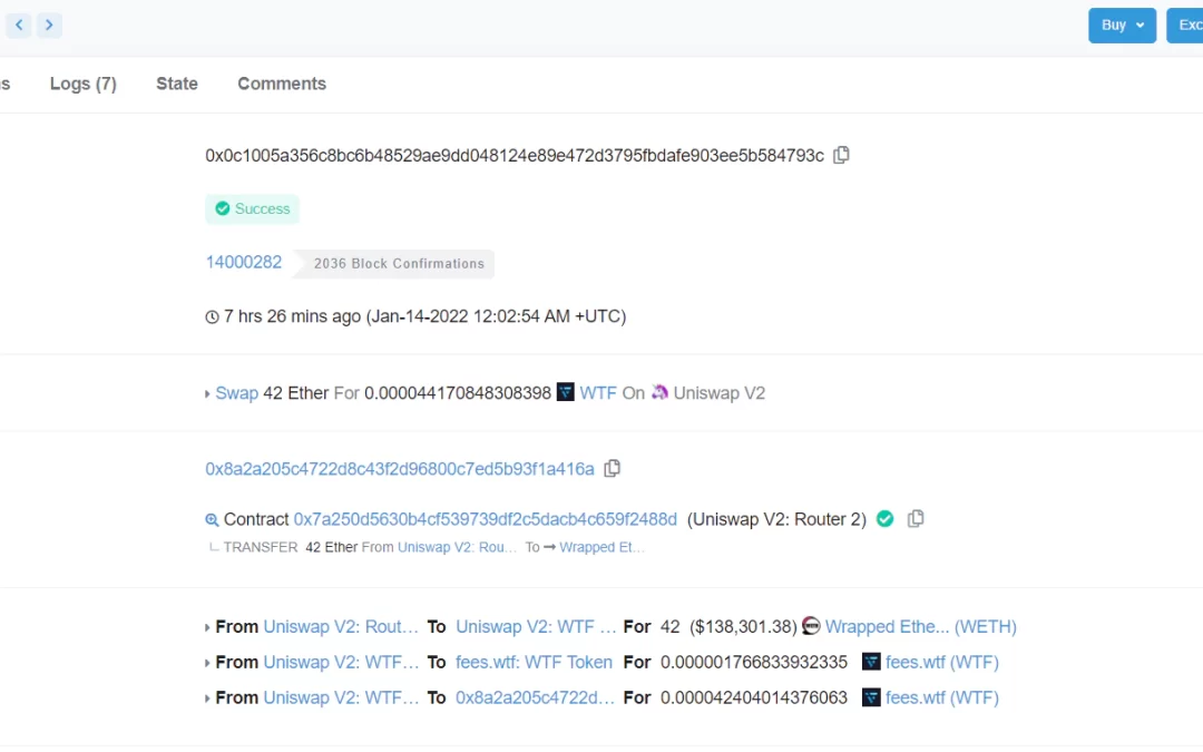 Someone Accidentally Lost $135K Trying to Trade Fees.Wtf Tokens