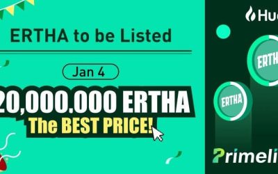 Ertha to Prime List Huobi on January 4th