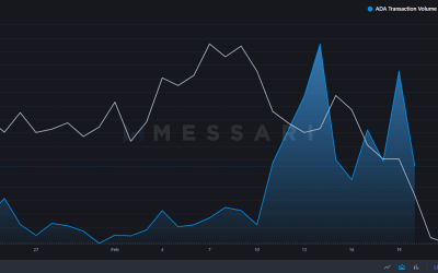 Cardano daily transaction volume surges but ADA prices slump