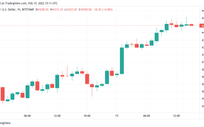 Bitcoin spikes to $44.5K amid fresh warning over ‘exceptionally high’ stocks correlation