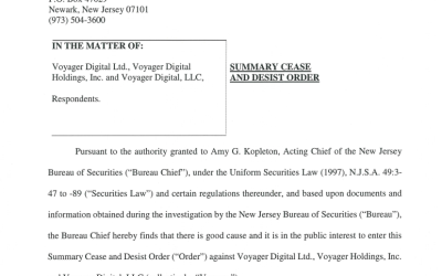 Voyager ordered by New Jersey to ‘cease and desist’